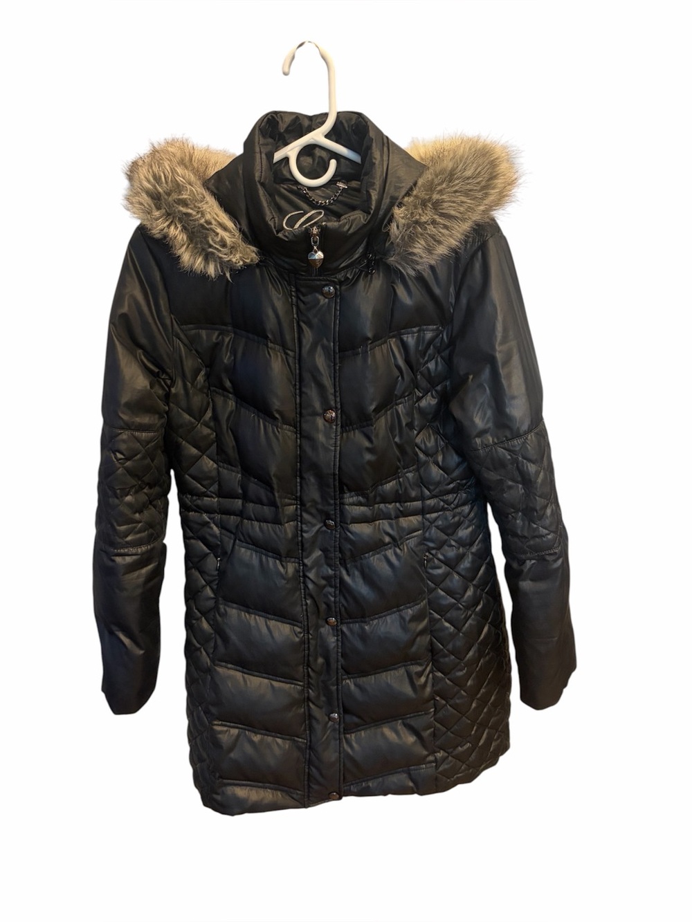 GUESS Women's Detachable Hooded Coat